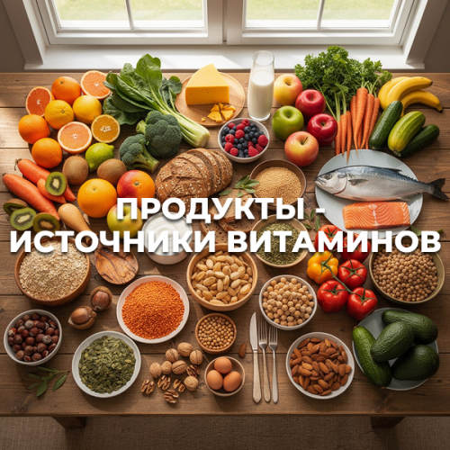 Продукты – источники витаминов